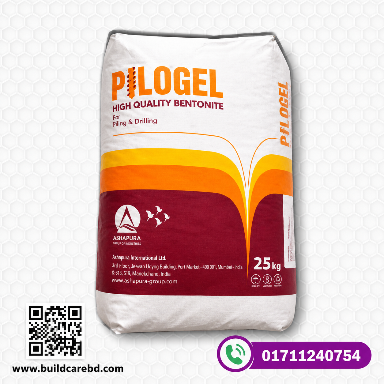 Ashapura Bentonite Powder PILOGEL (Grade-A)