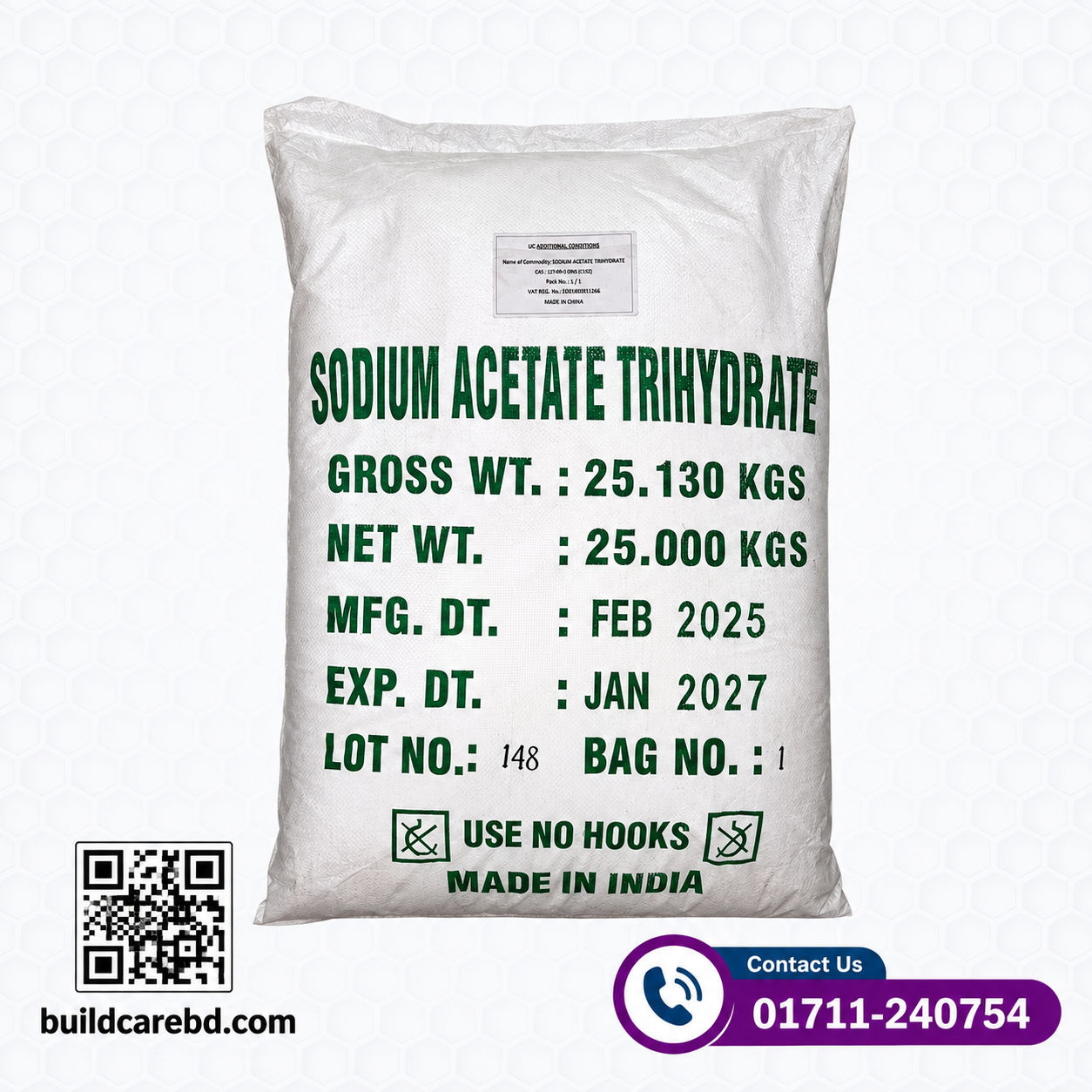 Sodium Acetate Trihydrate