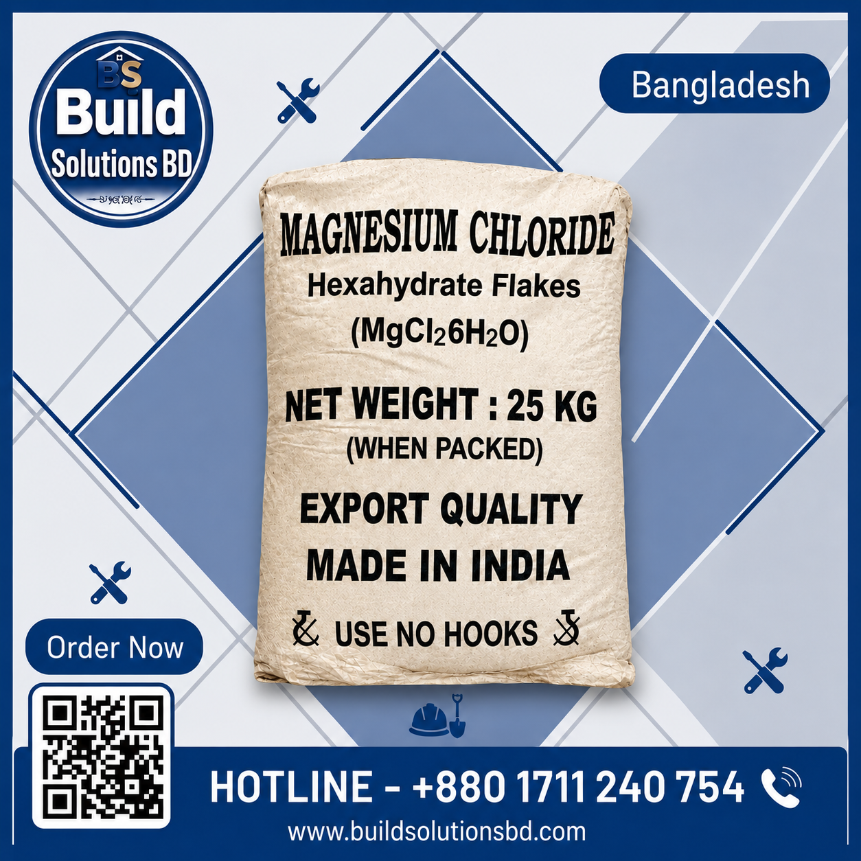 Magnesium Chloride Hexahydrate Flakes