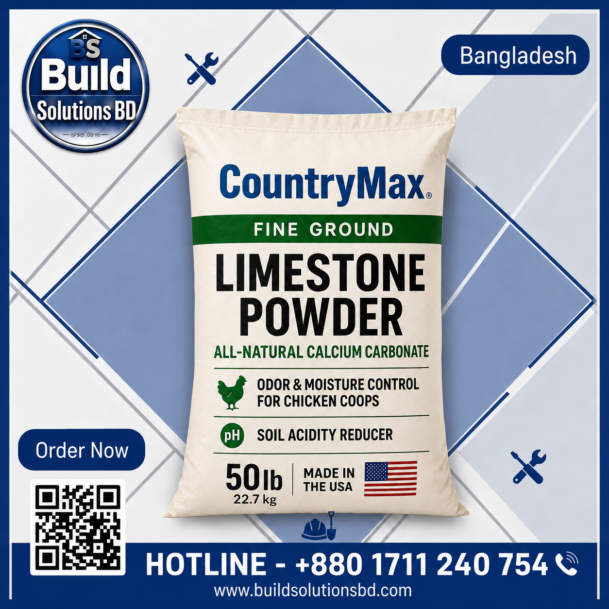 CountryMax Fine Ground Limestone Powder